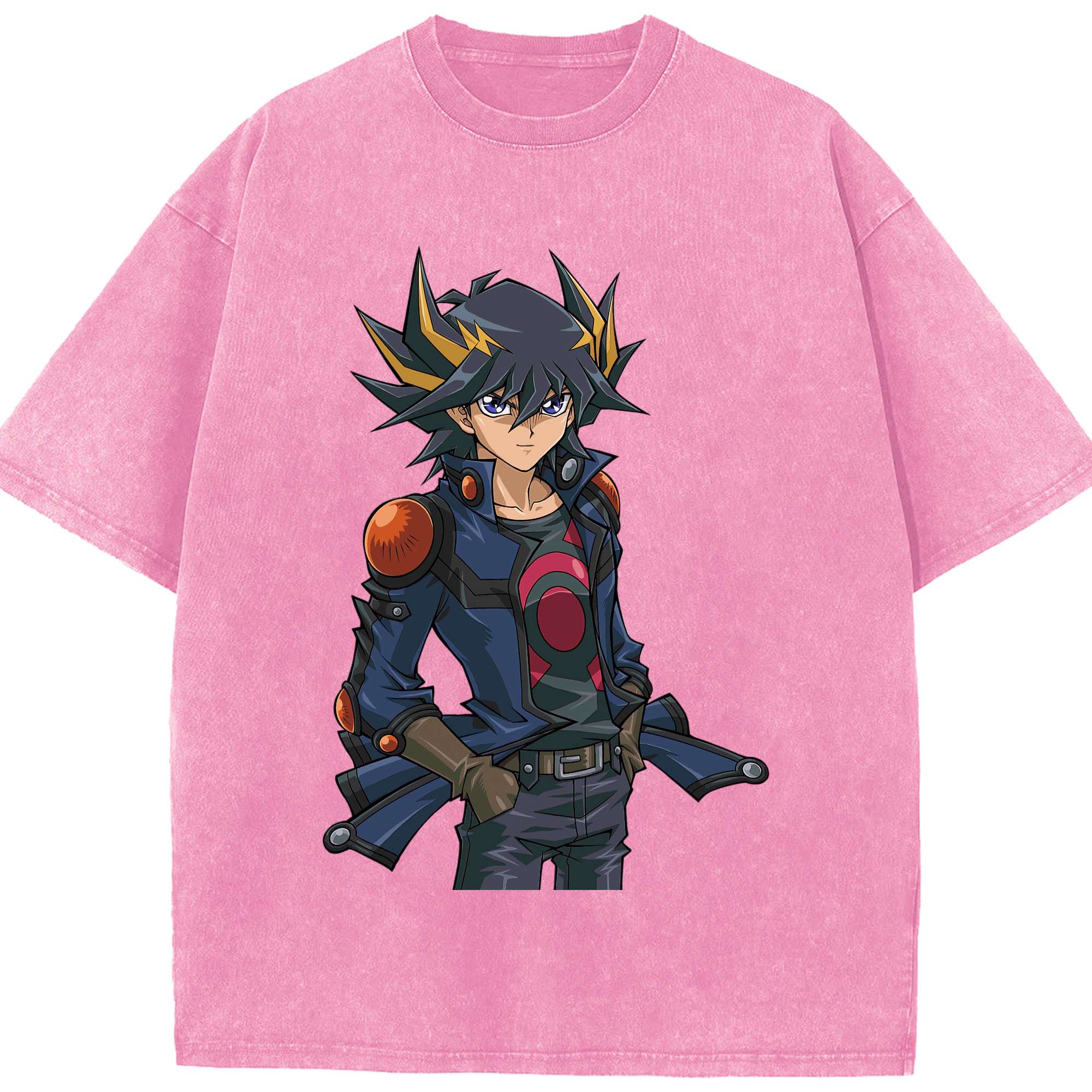 （画像用） 遊☆戯☆王 Yu-Gi-Oh! 綿100% ヴィンテージ風 半袖Tシャツ（フロントプリント）